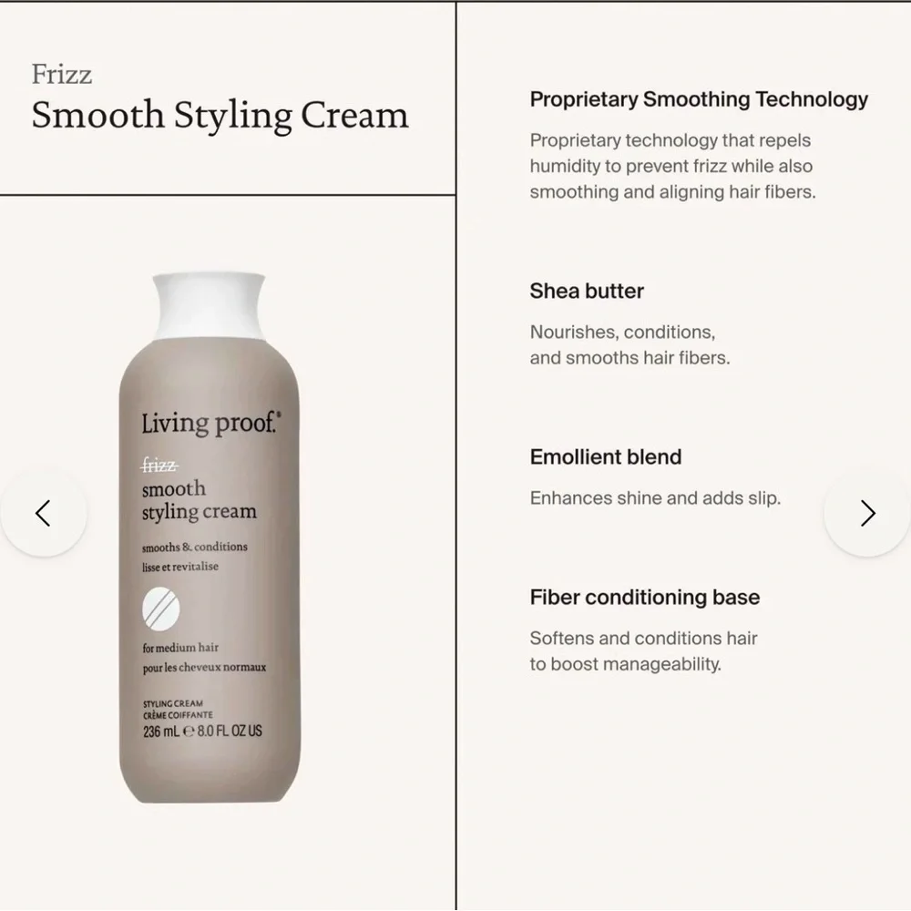 Living Proof Frizz Smooth Styling Cream - Gray